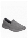zapatilla gris textil para hombre, estilo casual y confortable