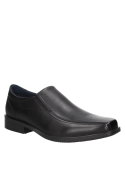 Zapato de vestir masculino en cuero negro con tecnología AIRFLOW.