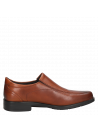 Calzado de cuero camel para hombre, diseño anatómico y ligero.