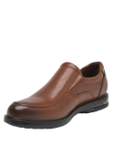 Zapato de cuero café con plantilla FOOT PILLOW para máxima comodidad al caminar.
