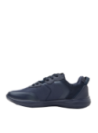 Calzado azul de mujer con cordones, suela de goma antideslizante, perfecto para actividades informales y uso diario.
