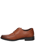 Zapato camel de hombre, cuero, protección extra y estabilidad interior.