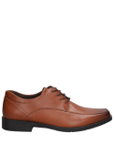Calzado camel de cuero para hombre, plantilla FOOT PILLOW, estilo clásico.