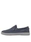 zapatilla azul para hombre con forro de canvas suave, perfecta para actividades diarias.