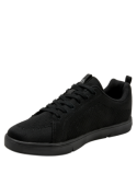 zapatilla negra textil de hombre con forro suave y flexible, perfecta para uso prolongado.