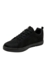 zapatilla negra textil de hombre con forro suave y flexible, perfecta para uso prolongado.