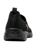 zapatilla negra casual de mujer con materiales premium para una experiencia confortable.