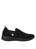 zapatilla negra casual de mujer con diseño moderno y juvenil, ideal para uso diario.