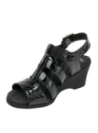 Sandalia casual negra para mujer, cuero premium, ideal para días calurosos por su frescura.