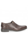 Zapato café para hombre, estabilidad y protección con piezas interiores preformadas.