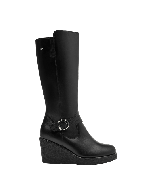 Bota de Cuero Casual para Mujer 16 Hrs - Caña Alta y Cálida