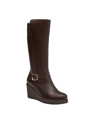 	Bota Cuero Mujer