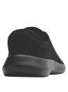 Zapatilla casual negra para mujer con cordones para un ajuste seguro, adecuada para caminar largas distancias en la ciudad.