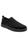 zapatilla negra informal masculina, estilo juvenil y suave al tacto, perfecta para el día a día.