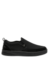 zapatilla sintética negra para hombre, diseño anatómico que se adapta al pie evitando roces.