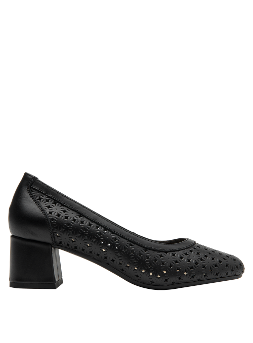 Zapatos de cuero negro para mujer 16 HRS - Compra ahora