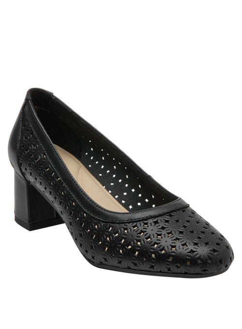 Zapatos de cuero negro para mujer 16 HRS - Compra ahora