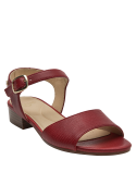 Sandalia de mujer burdeos ideal para eventos semi-formales y casuales.