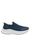 zapatilla athleisure azul marino slip-on de mujer con suela blanca para actividades ligeras