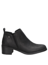 Botín de cuero negro para mujer, estilo casual chic, perfecto para múltiples ocasiones.
