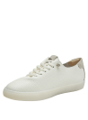 calzado deportivo minimalista en blanco marfil con ojales metálicos y diseño elegante