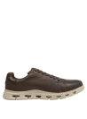Calzado casual masculino de cuero, color moro con suela beige, perfecto para salidas informales.