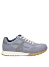 Zapatilla textil celeste con suela beige, ideal para combinar con jeans y chaquetas.