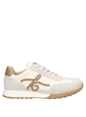 zapatilla textil para mujer en color neutro, ideal para combinar con jeans o vestidos casuales