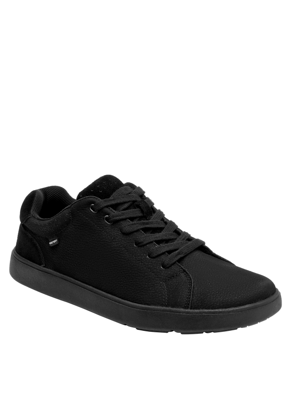Zapato de cuero negro para hombre, estilo casual, cómodo y pulido, perfecto para un look diario.
