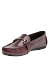mocasín burdeos mujer casual cuero ideal para actividades urbanas diarias