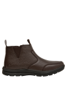 Botín café para hombre, estilo casual, con taco plano para mayor estabilidad.