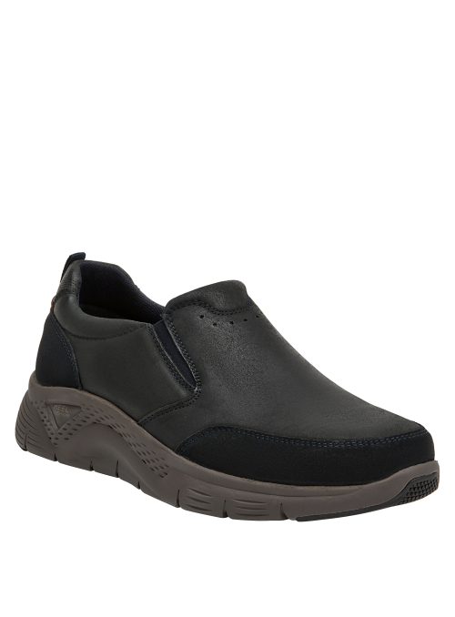 mocasines azul hombre casual de cuero, ideales para uso diario y actividades urbanas.