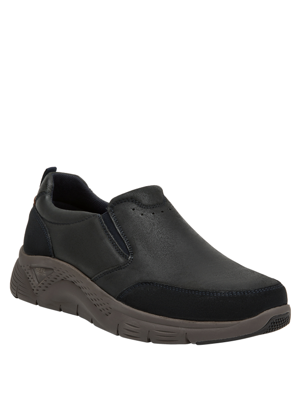 mocasines azul hombre casual de cuero, ideales para uso diario y actividades urbanas.