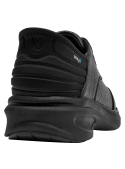 Zapato casual de cuero negro para hombre, con calce adaptable EASY FIT para uso diario.