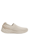 calzado casual beige para mujer con textura acanalada y flexibilidad
