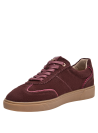zapatillas mujer burdeos con costuras en contraste estilo casual