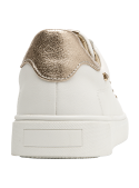Calzado blanco de mujer en cuero, diseño fresco y adaptable para ocasiones urbanas.