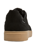 Zapatillas negras de mujer, diseño anatómico, perfectas para un look contemporáneo.
