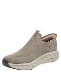 Zapatilla casual taupe para hombre, textil, ideal para uso diario y actividades urbanas.