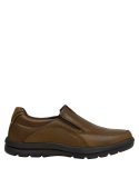 mocasín masculino café cuero para un look relajado y cómodo en jeans