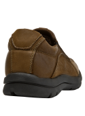 mocasín hombre café cuero ideal para combinar con pantalón de caqui