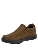 mocasín hombre café cuero estilo casual para uso diario y actividades urbanas