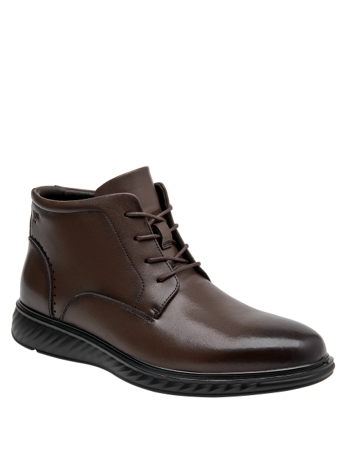 Calzado masculino en cuero café, estilo formal, adecuado para ocasiones especiales.