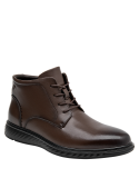 Calzado masculino en cuero café, estilo formal, adecuado para ocasiones especiales.