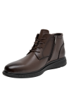 Botín café para hombre, estilo formal, cuero, ideal para actividades diarias.