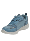 zapatilla casual azul mujer textil para actividades diarias con diseño anatómico