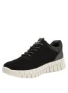 Zapatilla mujer negra cuero casual ideal para actividades diarias.