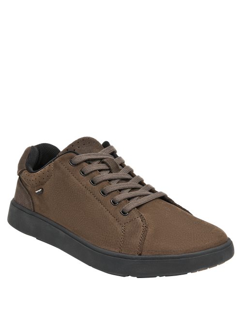 cafés zapatillas de hombre, tacón plano de 3 cm, estilo moderno y relajado