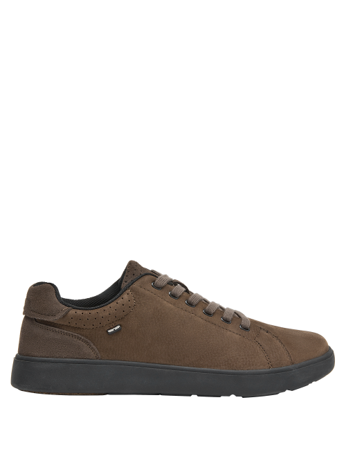cafés zapatillas de hombre, tacón plano de 3 cm, estilo moderno y relajado