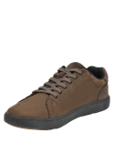 cafés zapatillas casuales para hombre, cuero, ideales para actividades urbanas
